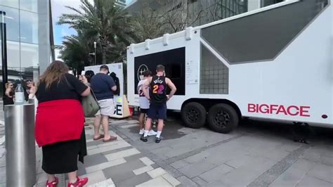 Excited Heat fans gather outside Kaseya Center for Jimmy Butler’s pop-up coffee shop ahead of game 3